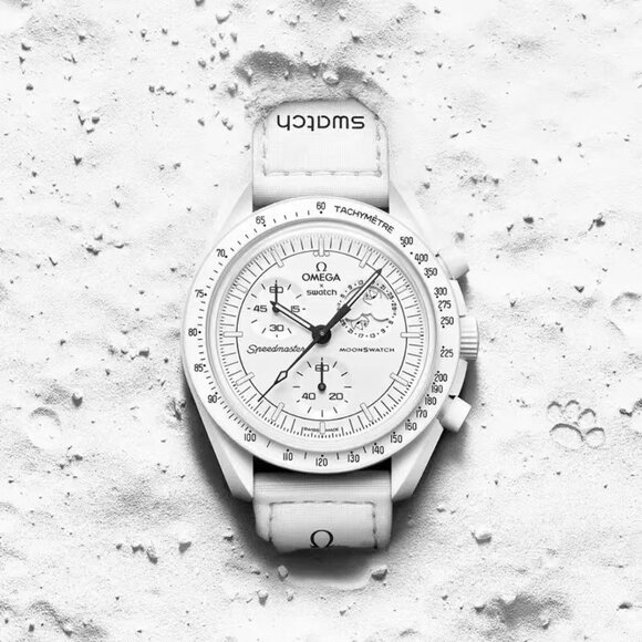 Swatch x Omega Moonswatch Moonphase White Watch New